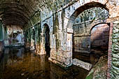 Hania - Ancient Aptera, The amazing Roman cistern, brick-lined and mainly underground. 